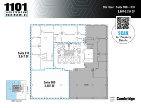 1101 14th St NW, Washington, DC to rent Floor Plan- Image 1 of 1