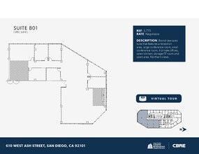 610 W Ash St, San Diego, CA to rent Floor Plan- Image 1 of 1