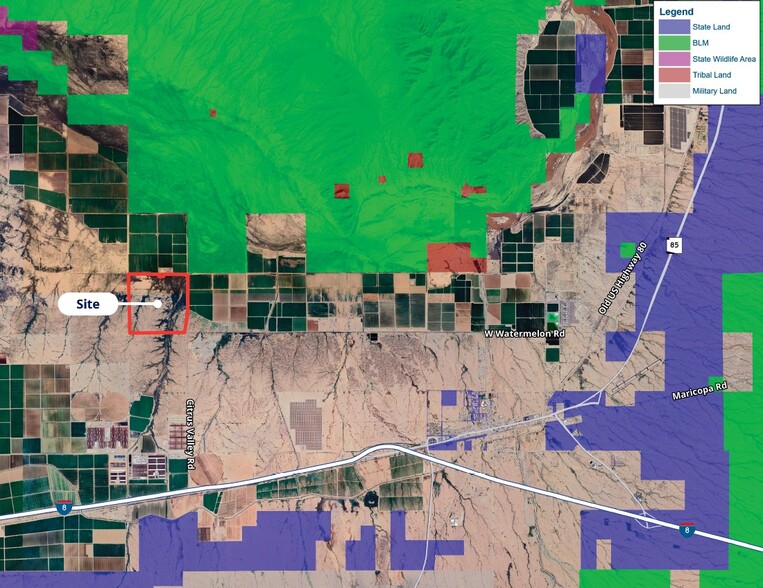 NWC Watermelon Rd & Citrus Valley Rd, Gila Bend, AZ for sale - Aerial - Image 2 of 3