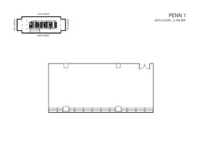 PENN 1, New York, NY for rent Floor Plan- Image 1 of 2