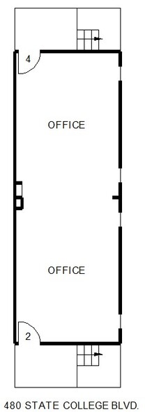 480 N State College Blvd, Brea, CA for rent - Floor Plan - Image 2 of 2