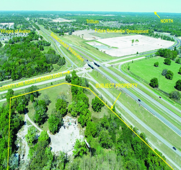 County Line Rd, Spring Hill, FL for sale - Aerial - Image 2 of 4