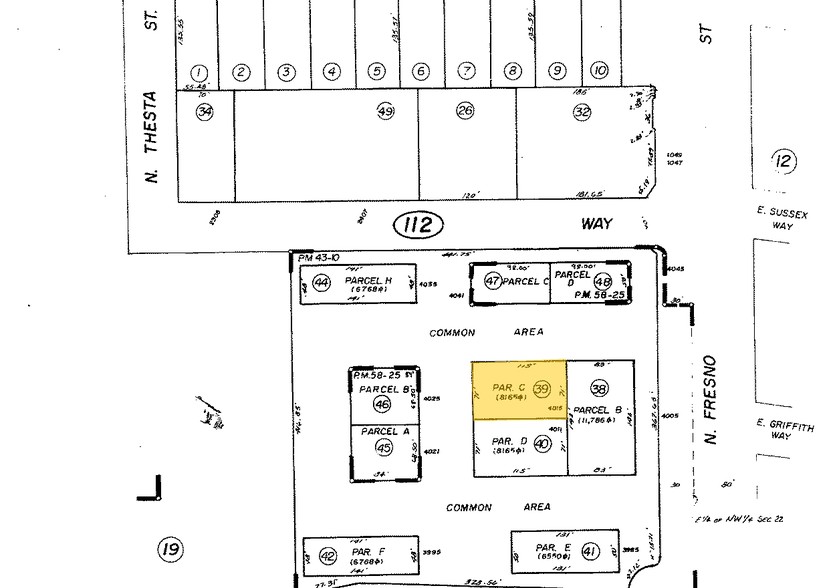 4011 N Fresno St, Fresno, CA for rent - Plat Map - Image 2 of 2