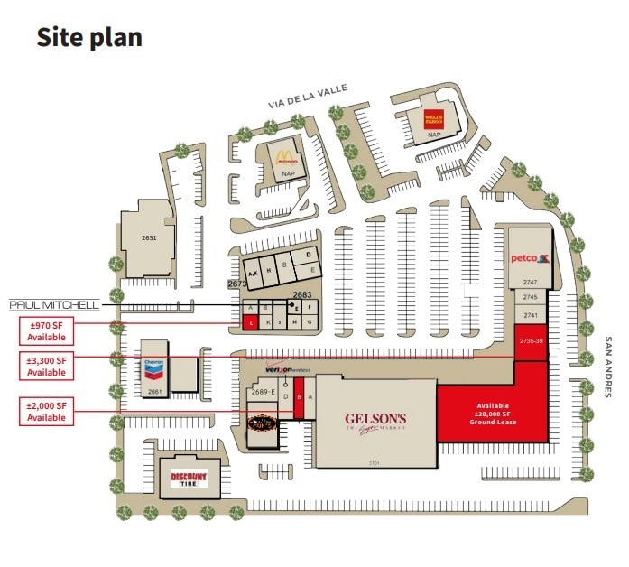 2707 Via de la Valle, Del Mar, CA to rent Site Plan- Image 1 of 1
