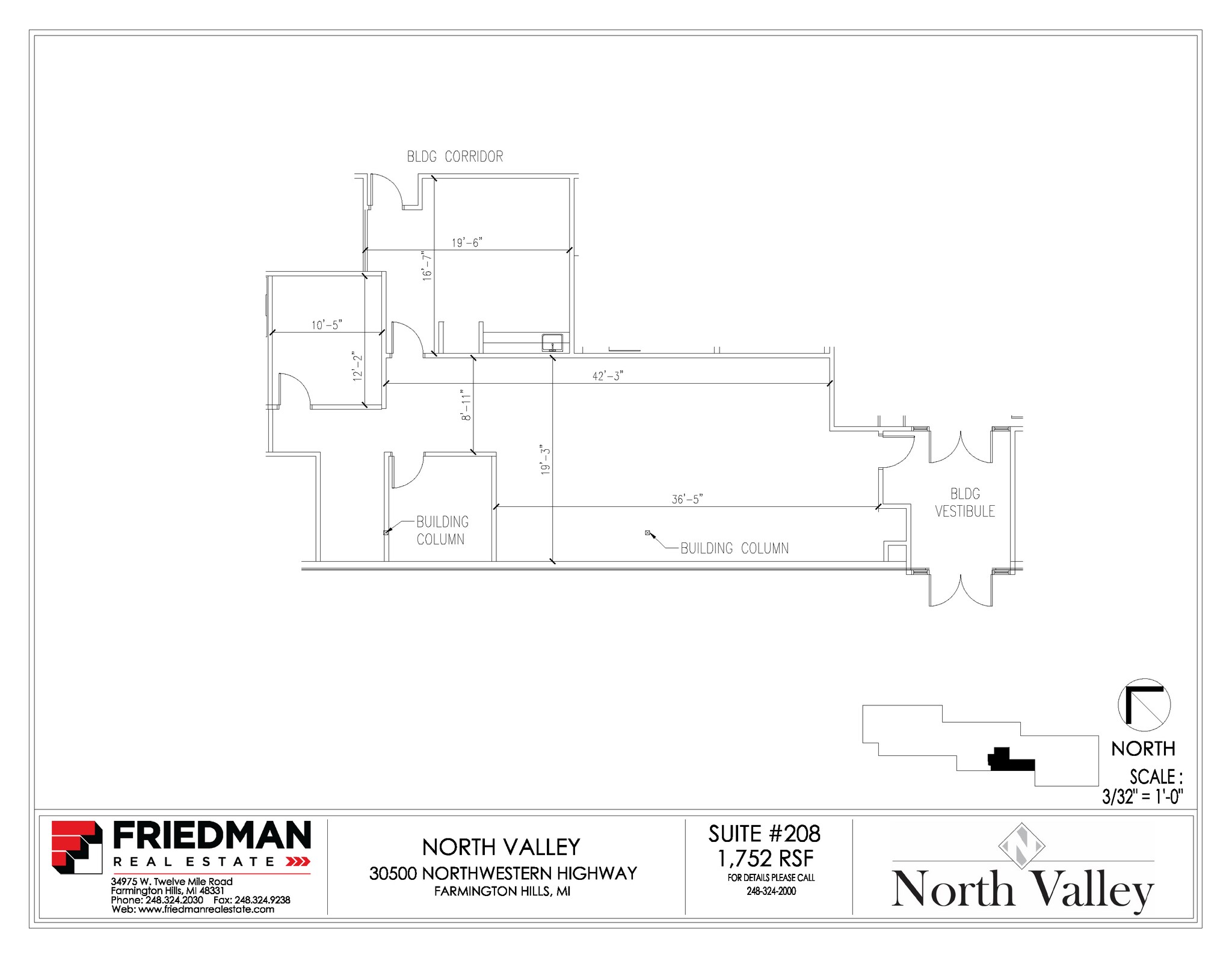 30500 Northwestern Hwy, Farmington Hills, MI to rent Floor Plan- Image 1 of 2