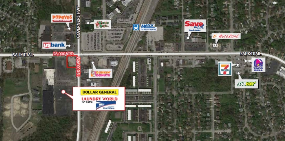 22300 Governors Hwy, Richton Park, IL for sale - Building Photo - Image 1 of 1