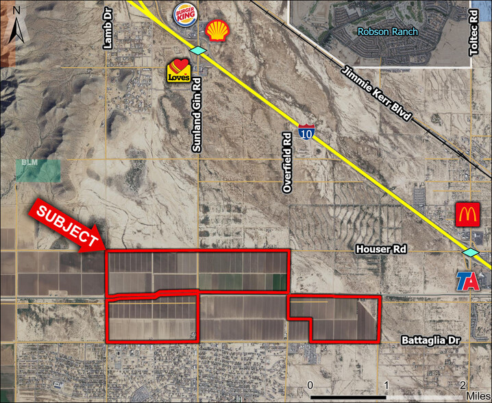 N Sunland Gin Road, Casa Grande, AZ for sale - Aerial - Image 1 of 3