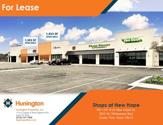 More details for FM 1431 & W. New Hope Dr, Cedar Park, TX - Retail for Rent