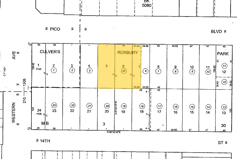 3060-3066 W Pico Blvd, Los Angeles, CA for rent - Plat Map - Image 2 of 16