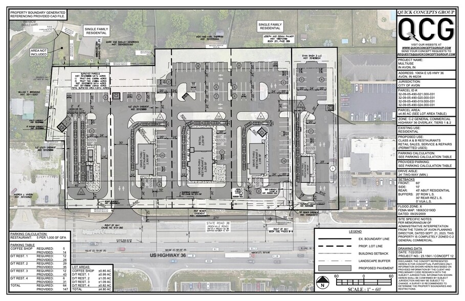 10654 E US Highway 36, Avon, IN for rent - Site Plan - Image 2 of 2