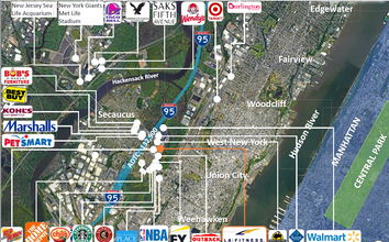 585 Harmon Meadow Blvd, Secaucus, NJ - aerial  map view