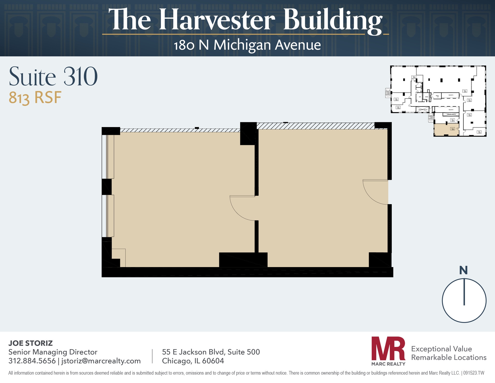 180 N Michigan Ave, Chicago, IL to rent Floor Plan- Image 1 of 3