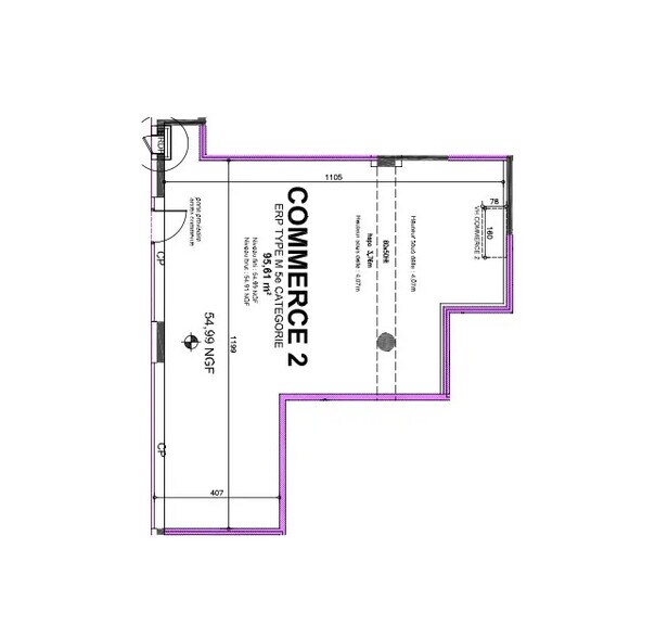 Retail in Antony to rent - Floor Plan - Image 2 of 2