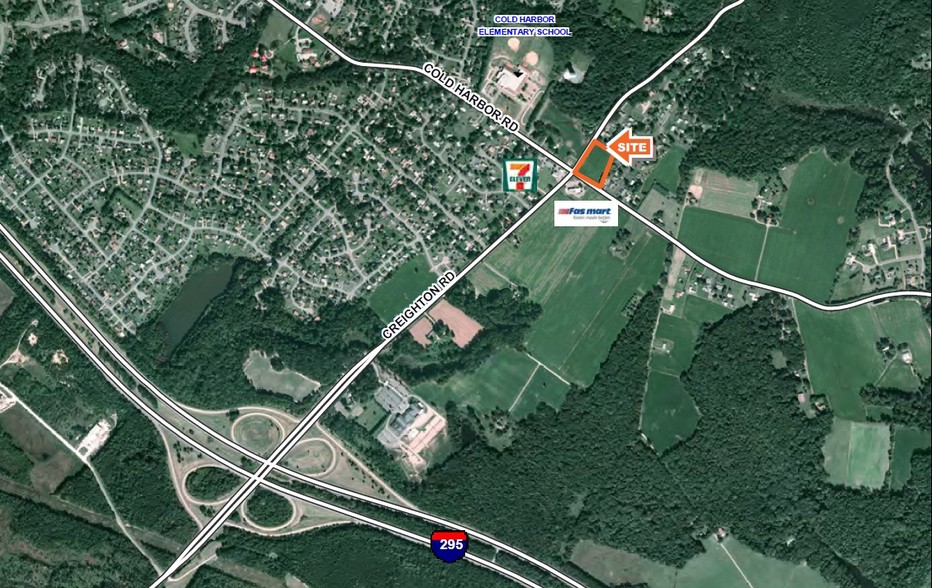 Creighton Rd, Mechanicsville, VA for sale - Aerial - Image 2 of 3