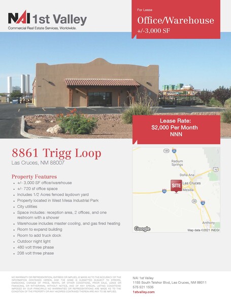 8861 Trigg Loop, Las Cruces, NM for sale - Building Photo - Image 1 of 1