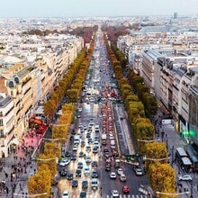 Paris - Aerial map view