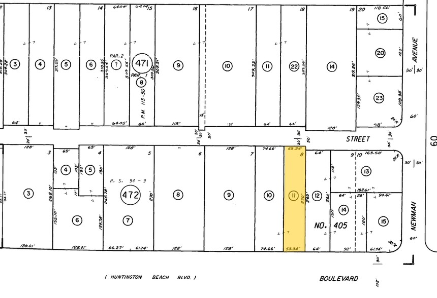 17682 Beach Blvd, Huntington Beach, CA for rent - Plat Map - Image 3 of 17