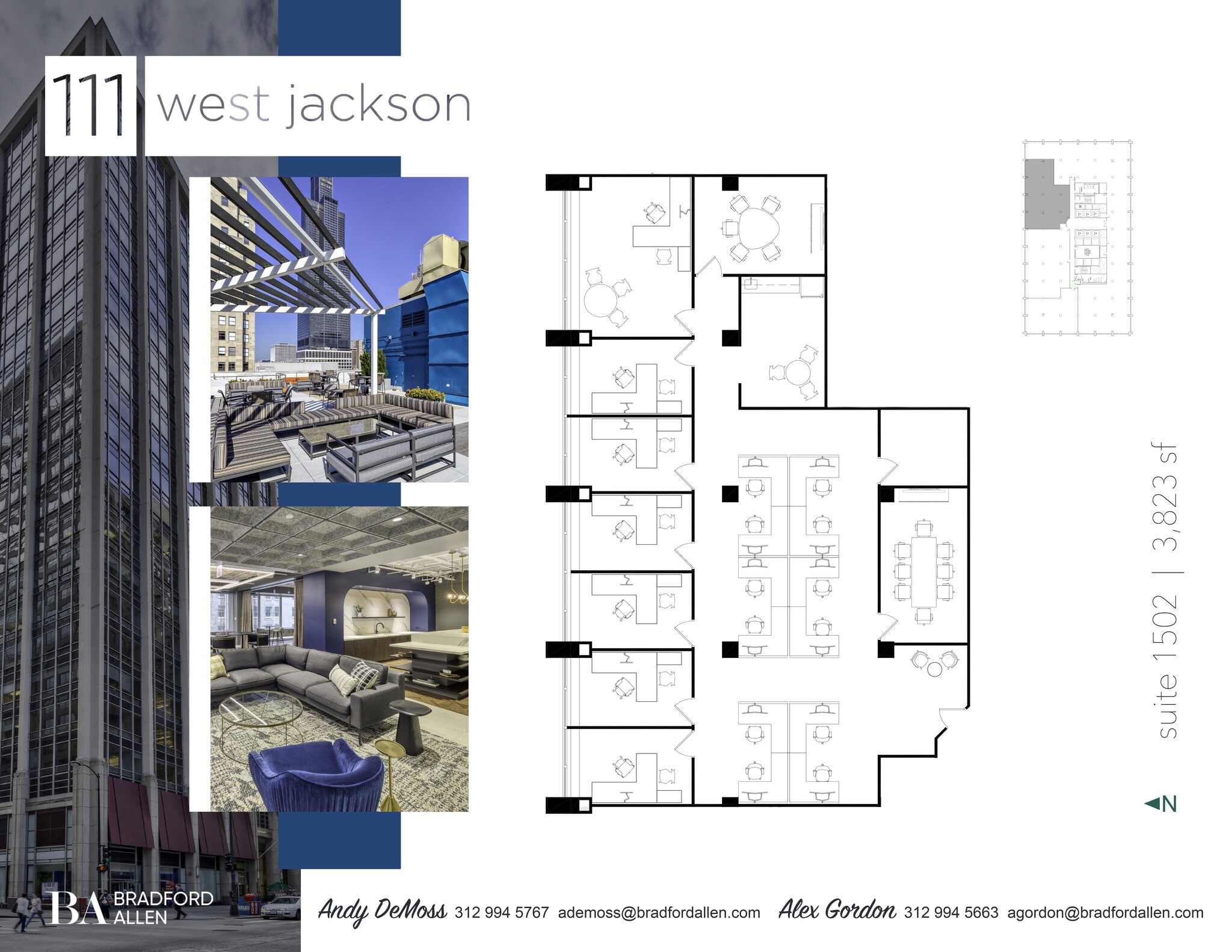 111 W Jackson Blvd, Chicago, IL to rent Site Plan- Image 1 of 2