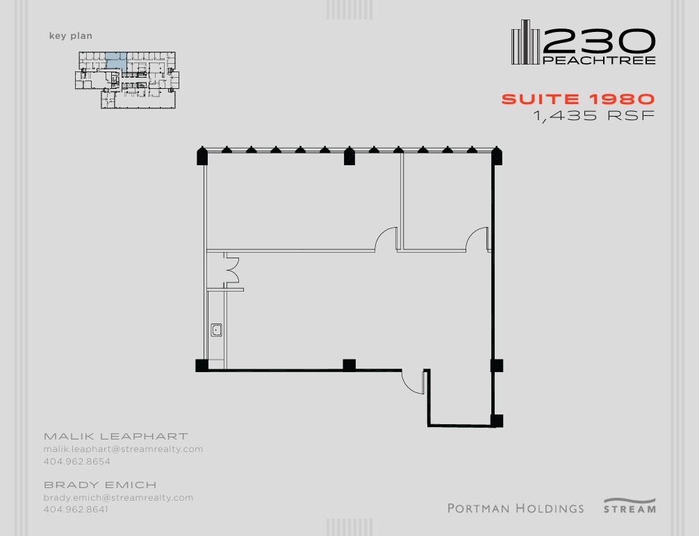 230 Peachtree St NW, Atlanta, GA to rent Floor Plan- Image 1 of 1