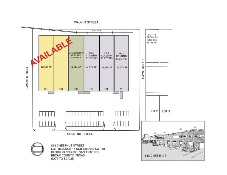 818 Chestnut St, San Antonio, TX for rent - Site Plan - Image 2 of 3