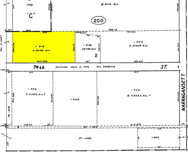 6516 W 74th St, Bedford Park, IL for rent - Plat Map - Image 2 of 4