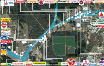 1028 W Beacon St, Philadelphia, MS - aerial  map view