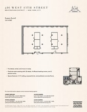 416 W 13th St, New York, NY to rent Floor Plan- Image 1 of 8