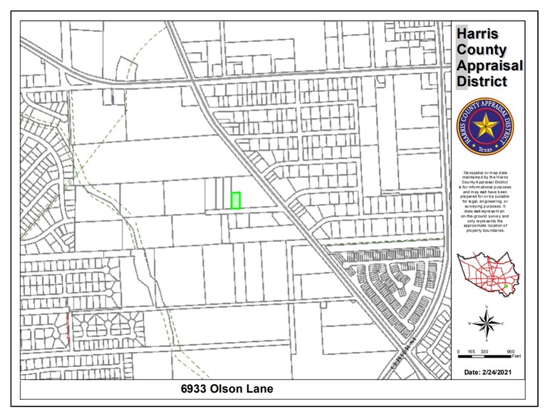 6933 Olson Ln, Pasadena, TX for sale - Plat Map - Image 2 of 17