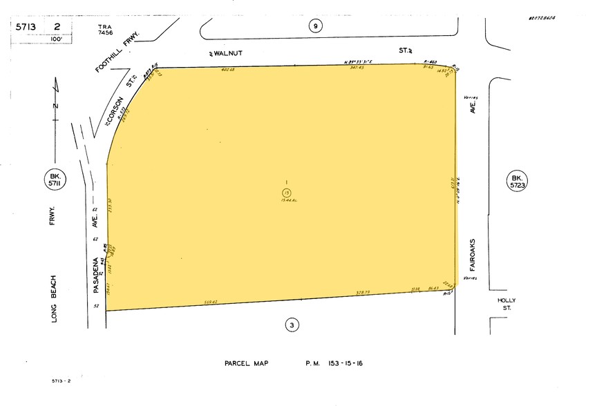 100 W Walnut St, Pasadena, CA for rent - Plat Map - Image 2 of 8