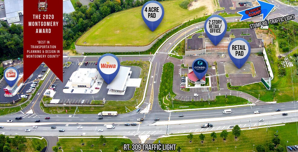 Route 309 & Stump Rd, Montgomeryville, PA for sale - Building Photo - Image 1 of 1