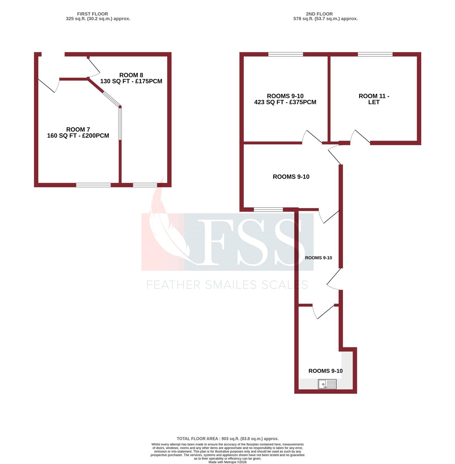 34 Market Pl S, Ripon to rent Floor Plan- Image 1 of 6