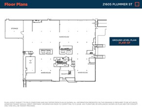 21605-21615 Plummer St, Chatsworth, CA for rent Floor Plan- Image 2 of 2