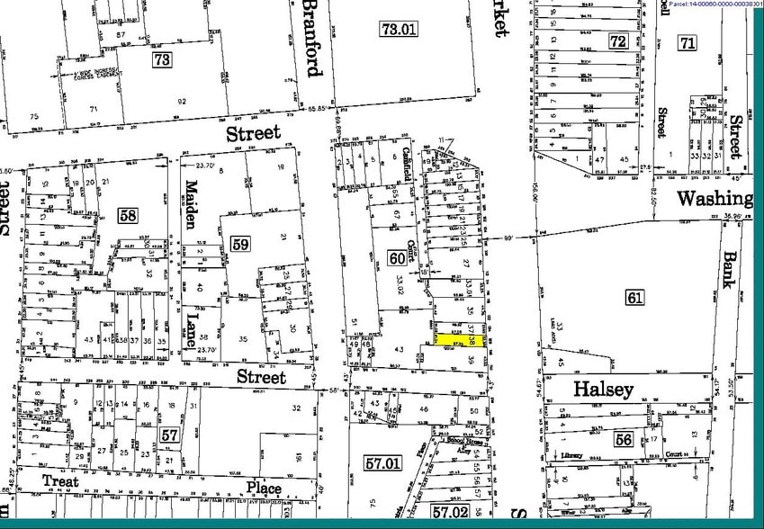 126 Market St, Newark, NJ to rent - Plat Map - Image 2 of 2