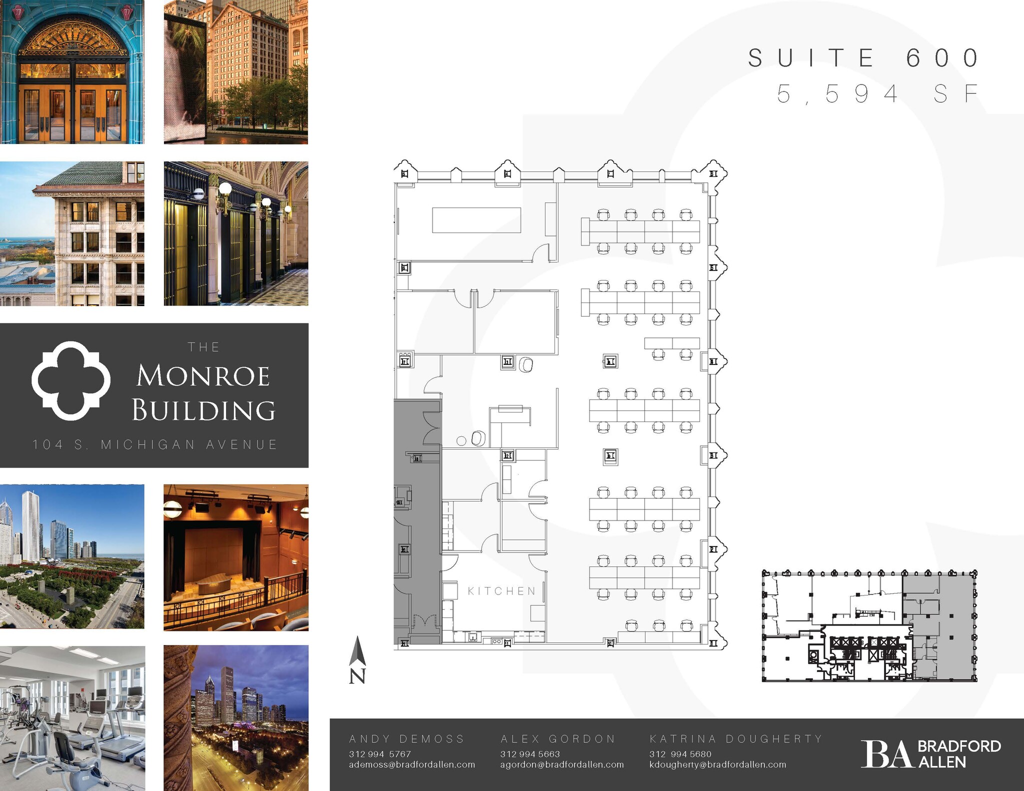 104 S Michigan Ave, Chicago, IL to rent Floor Plan- Image 1 of 3