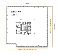 1100 G St NW, Washington, DC for rent Floor Plan- Image 1 of 7