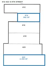 412-422 S 8th St, Colorado Springs, CO for rent Floor Plan- Image 1 of 1