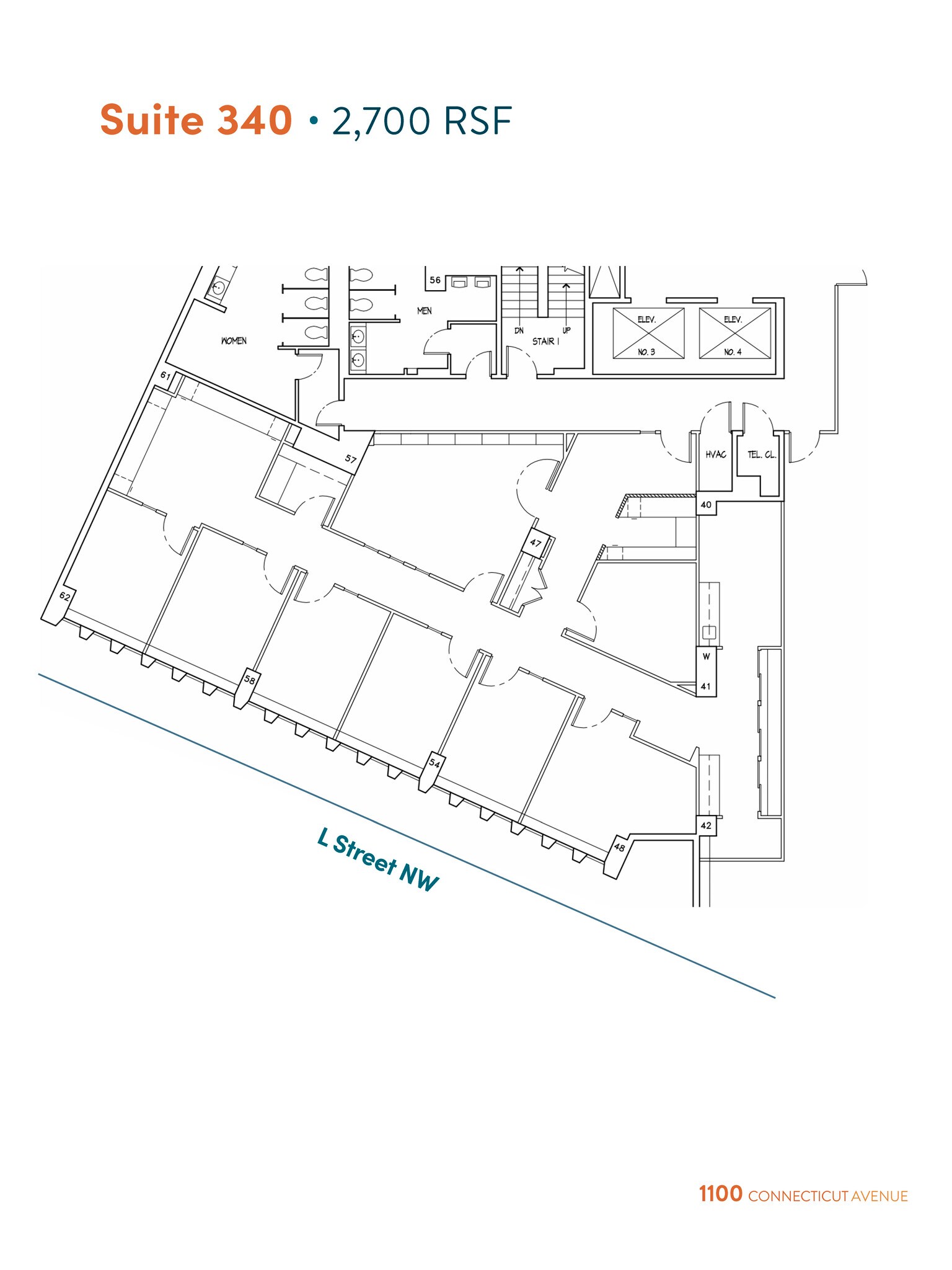 1100 Connecticut Ave NW, Washington, DC to rent Floor Plan- Image 1 of 9