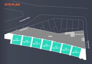 593-599 Nursery Rd, London to rent Site Plan- Image 1 of 2