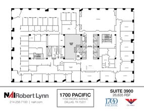 1700 Pacific Ave, Dallas, TX to rent Floor Plan- Image 1 of 1