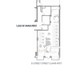 625 D St NW, Washington, DC for rent Floor Plan- Image 1 of 1