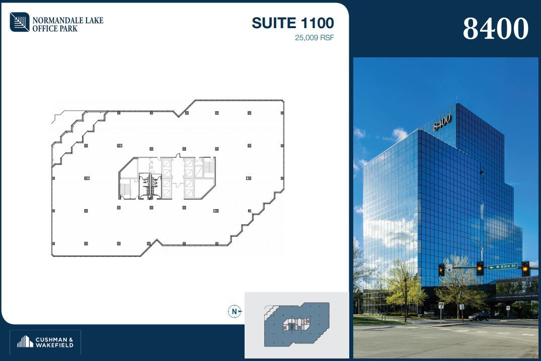 8000-8500 Normandale Lake Blvd, Bloomington, MN for rent Floor Plan- Image 1 of 2