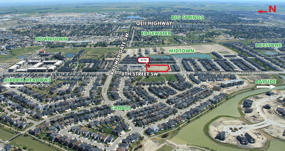 1 Midtown Dr SW, Airdrie, AB for sale - Aerial - Image 1 of 1