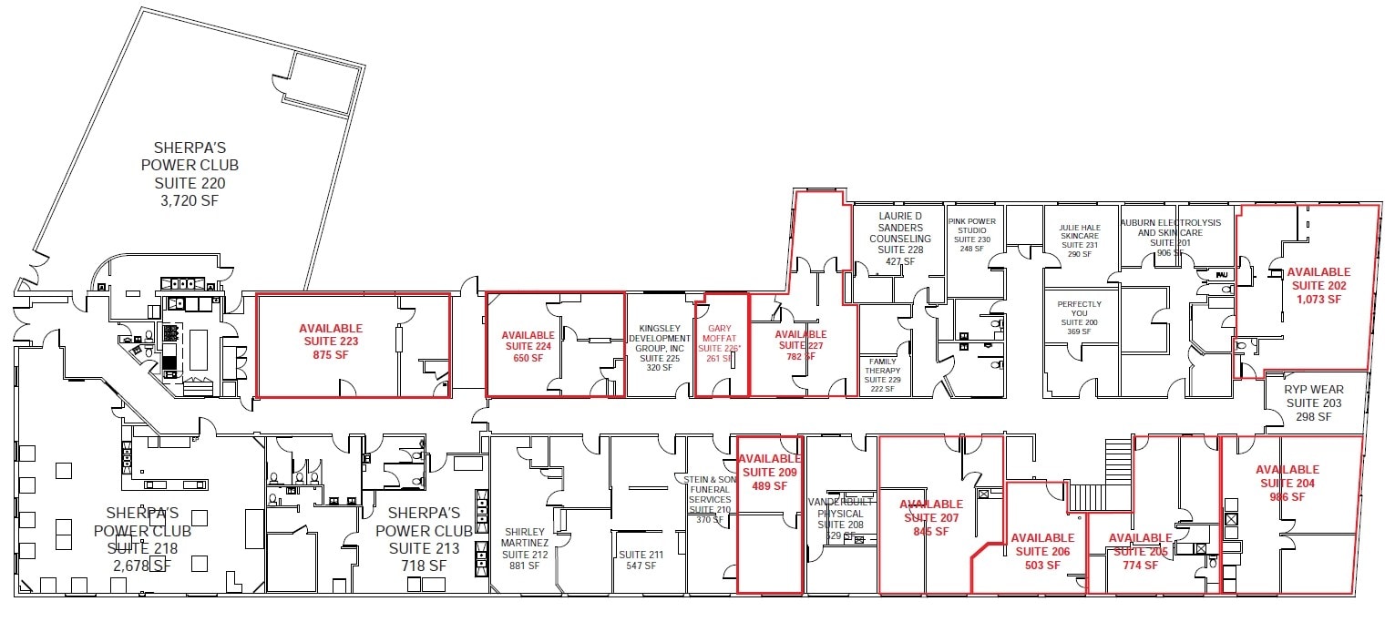 605-725 High St, Auburn, CA to rent Floor Plan- Image 1 of 1