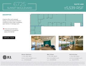 6725 W Sunset Blvd, Los Angeles, CA for rent Site Plan- Image 1 of 6