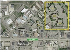 1111 Westrac Dr, Fargo, ND - AERIAL  map view