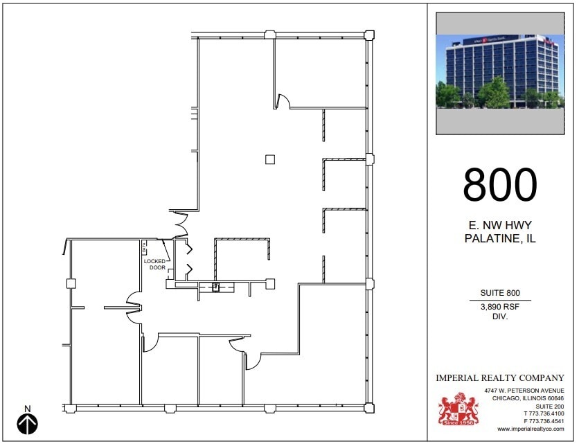 800 E Northwest Hwy, Palatine, IL to rent Floor Plan- Image 1 of 6