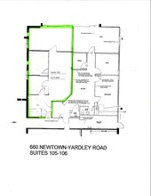 660 Newtown Yardley Rd, Newtown, PA for rent Site Plan- Image 1 of 1