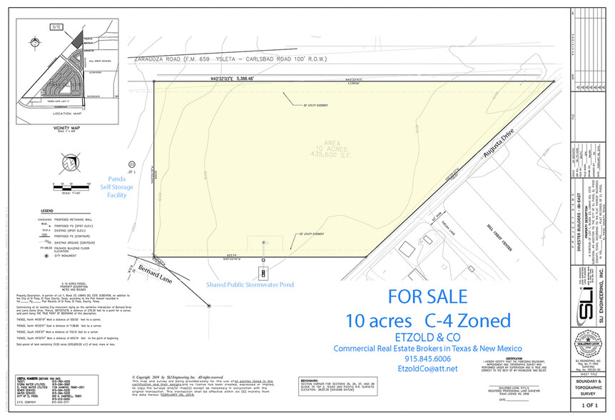 N Zaragoza Road, El Paso, TX for sale - Plat Map - Image 2 of 5