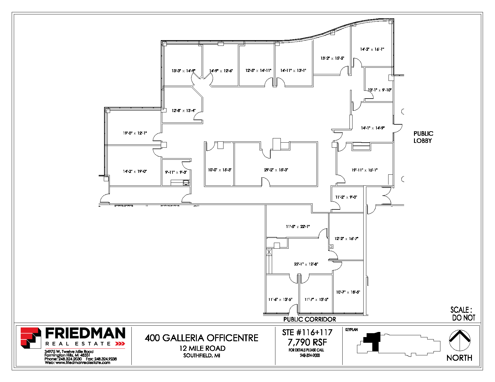 300 Galleria Officentre, Southfield, MI to rent Floor Plan- Image 1 of 2