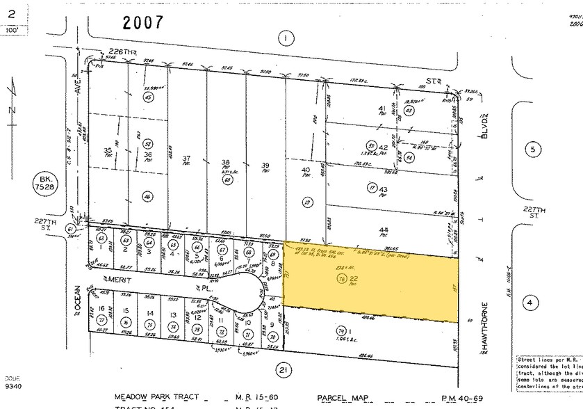 22715 Hawthorne Blvd, Torrance, CA for rent - Plat Map - Image 2 of 2